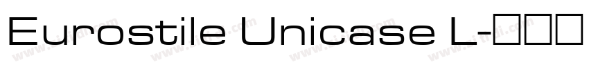 Eurostile Unicase L字体转换